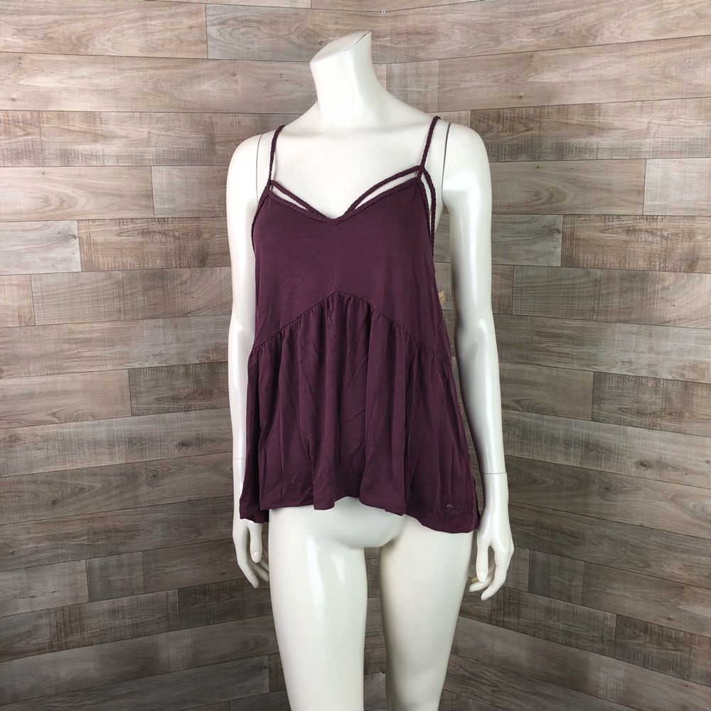 American Eagle Outfitters Maroon Tank Top